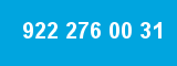 922 276 00 31